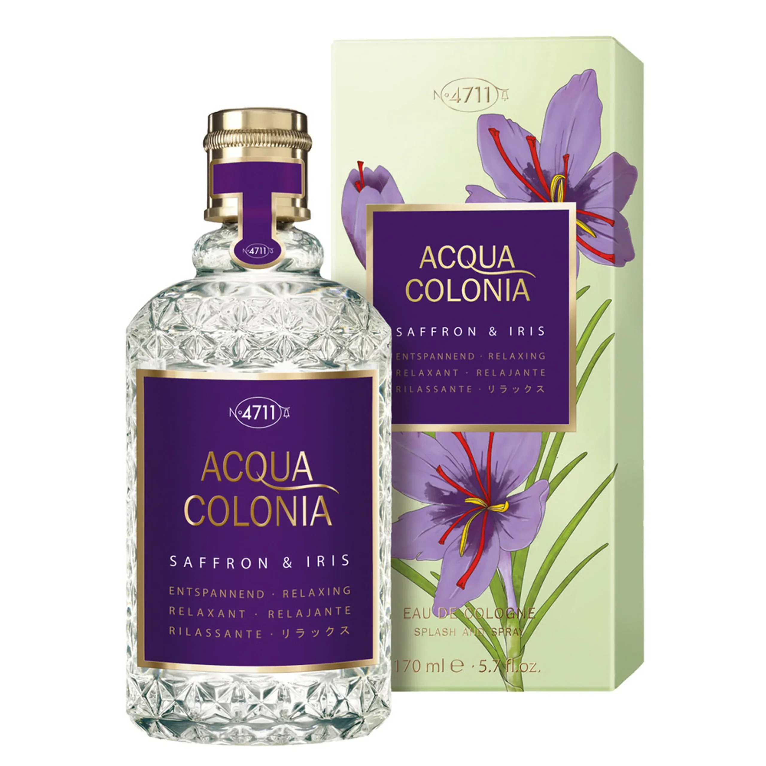 4711 Acqua Colonia Saffron & Iris Eau de Cologne for Unisex - Image 3