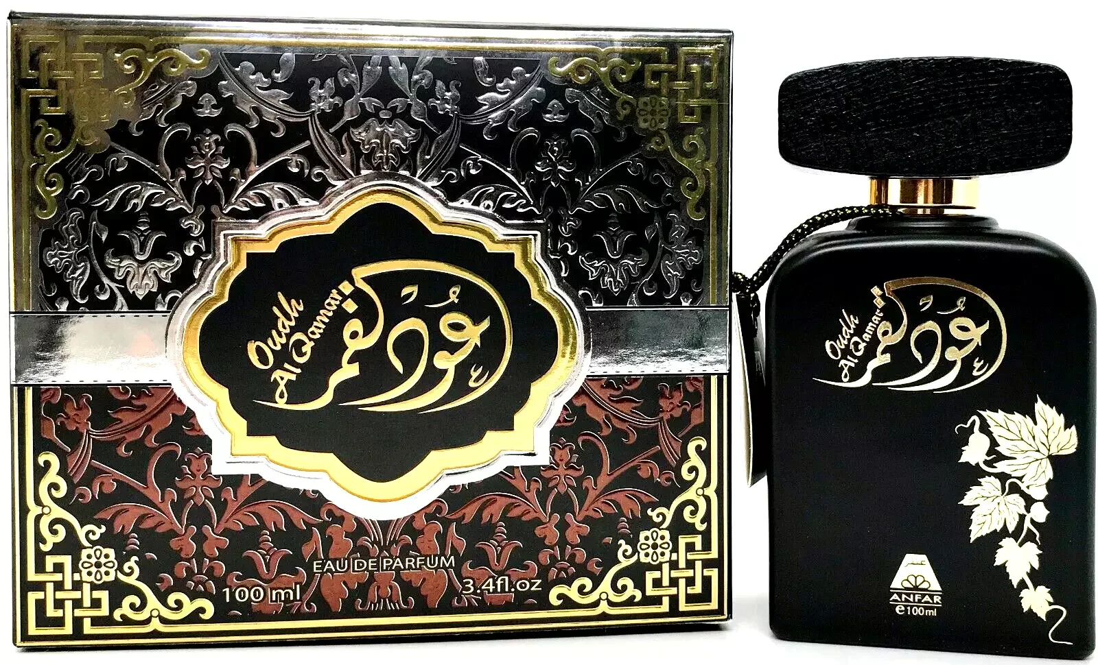 Anfar Oudh Al Qamar Black Eau de Parfum for Unisex