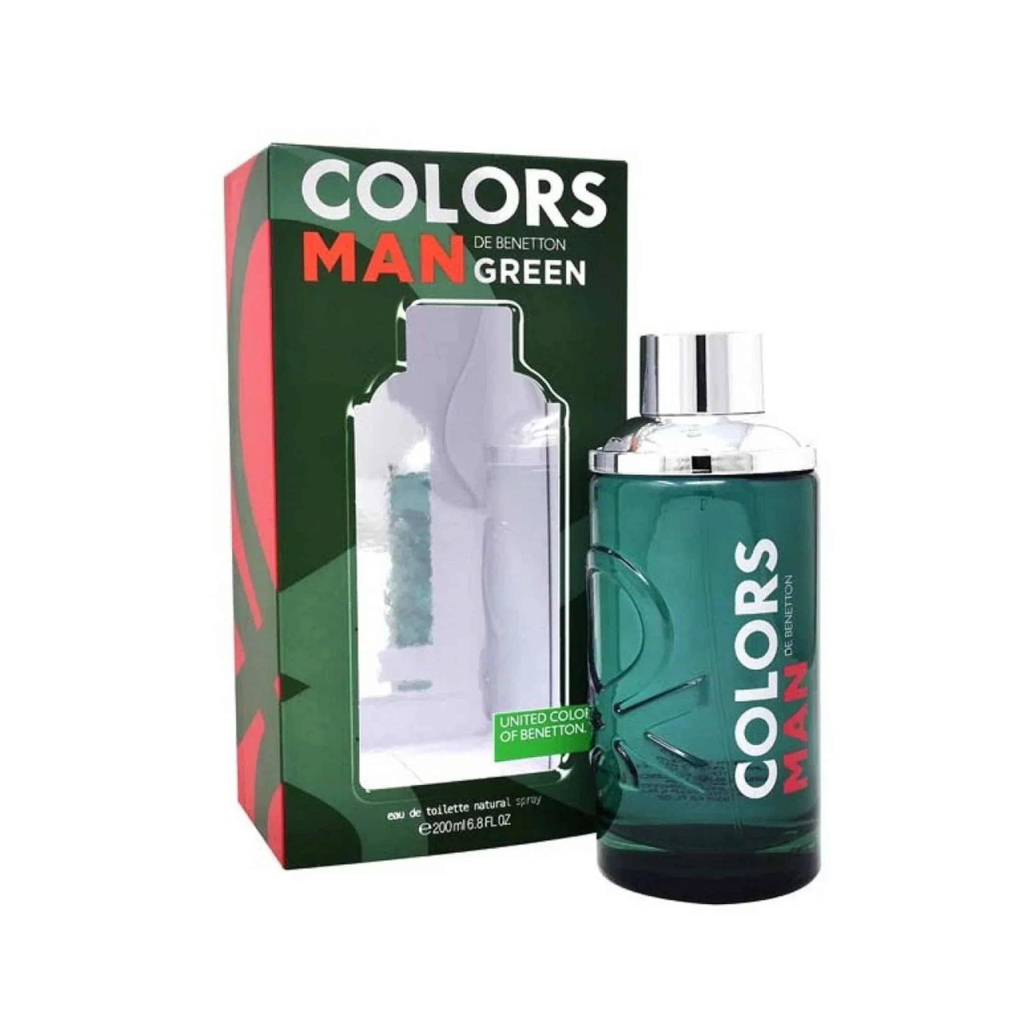 Benetton Colors Green Eau de Toilette for Men - Image 4