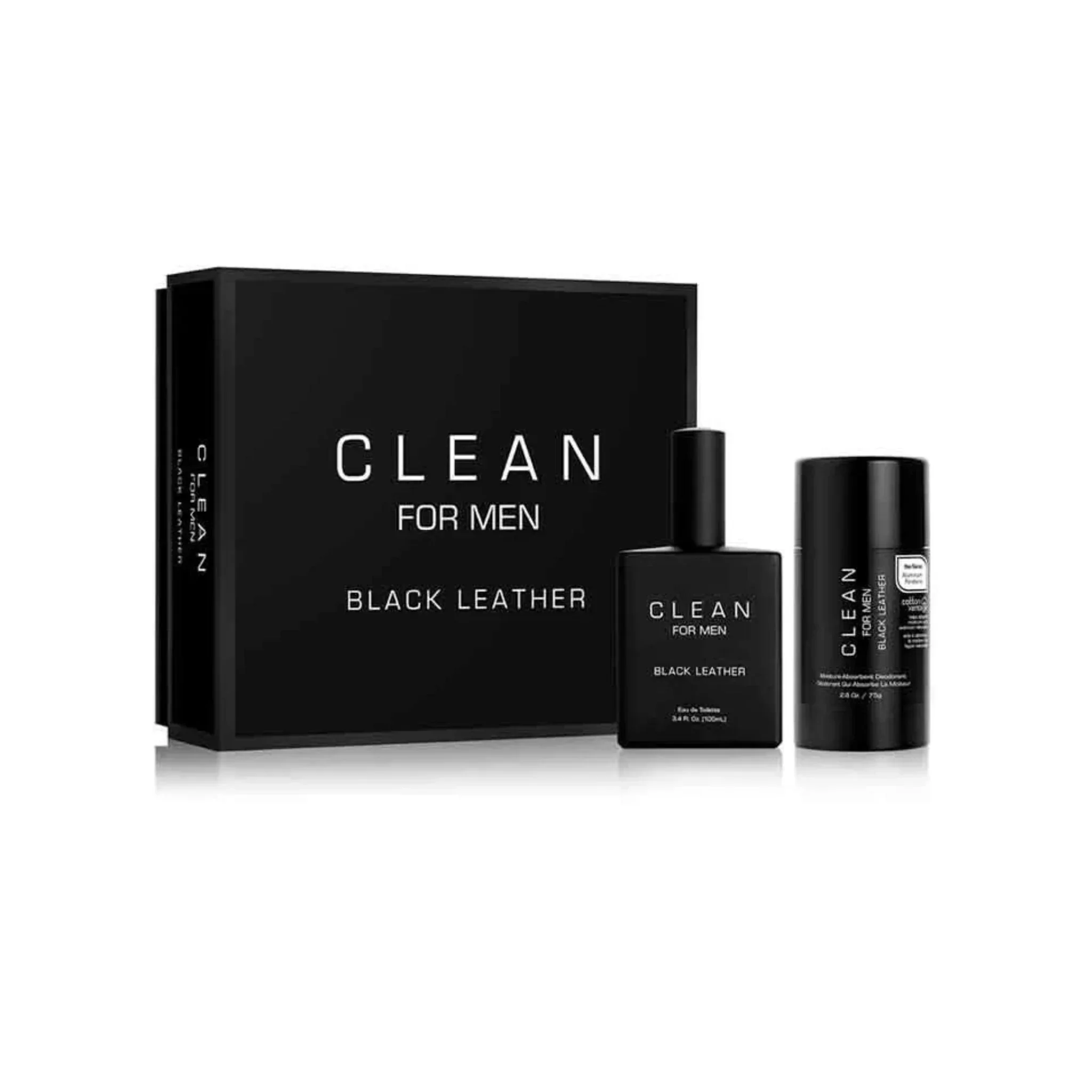 Clean Black Leather Eau de Toilette for Men - Image 3