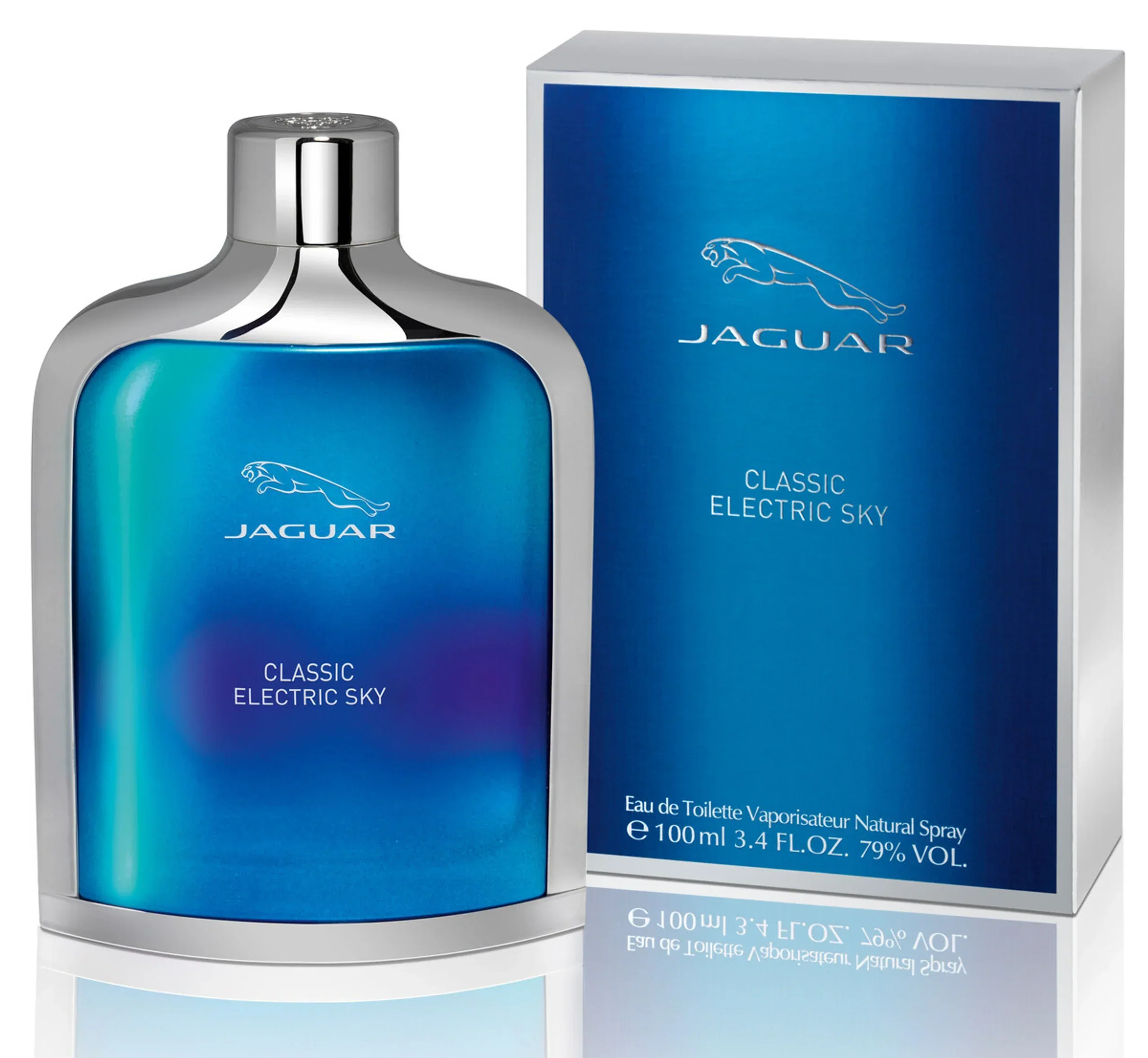 Jaguar Classic Electric Sky Eau de Toilette for Men - Image 2