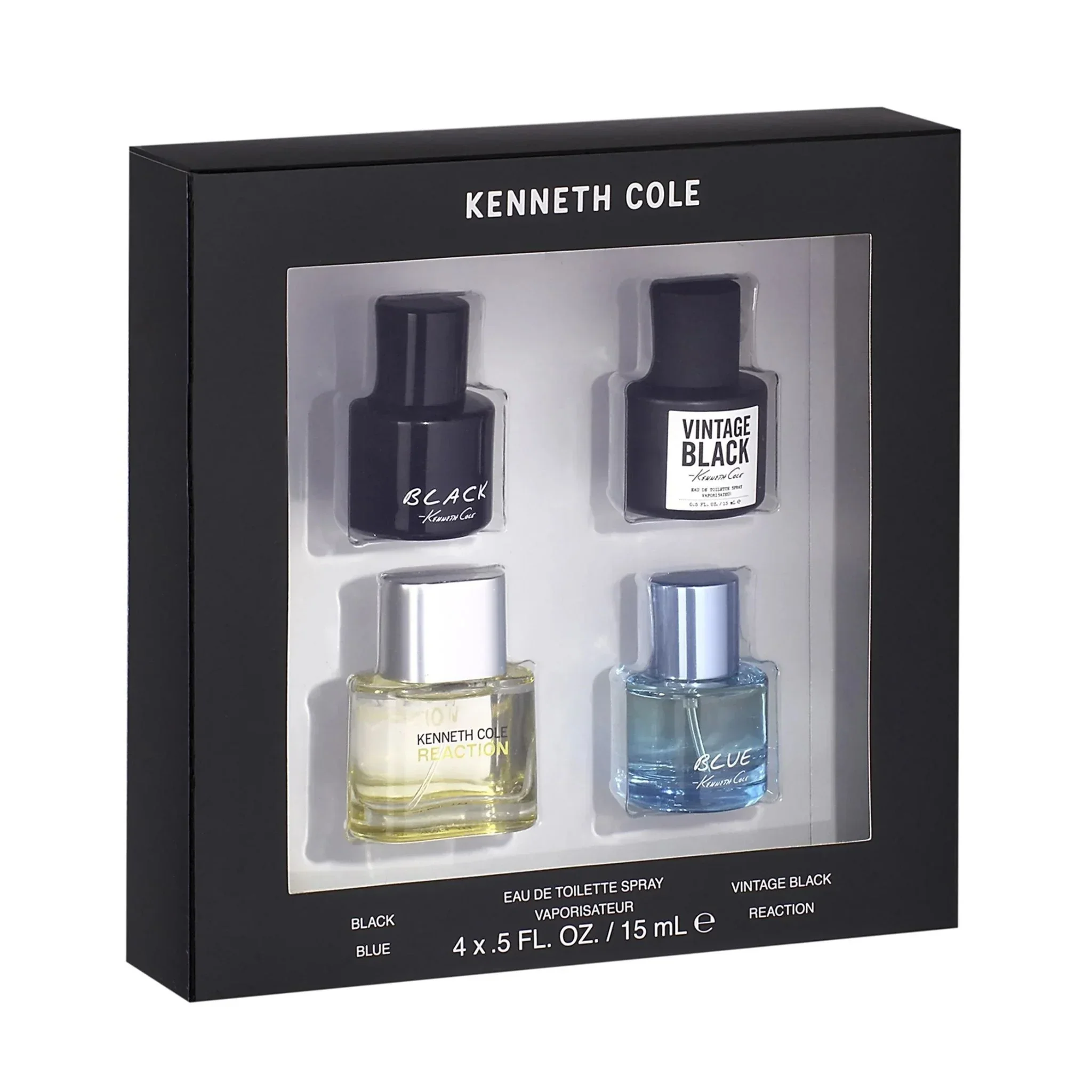 Kenneth Cole Black, Reaction, Vintage Black, Blue Eau de Toilette for Men